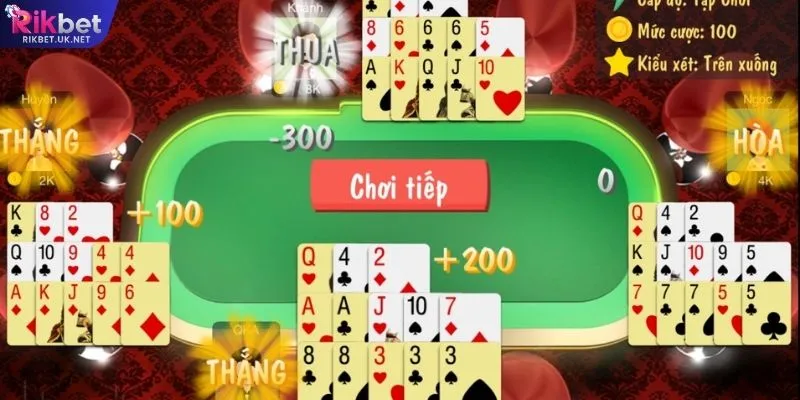 Mẹo chơi bài Mậu Binh hay khi chia lực giữa 3 chi